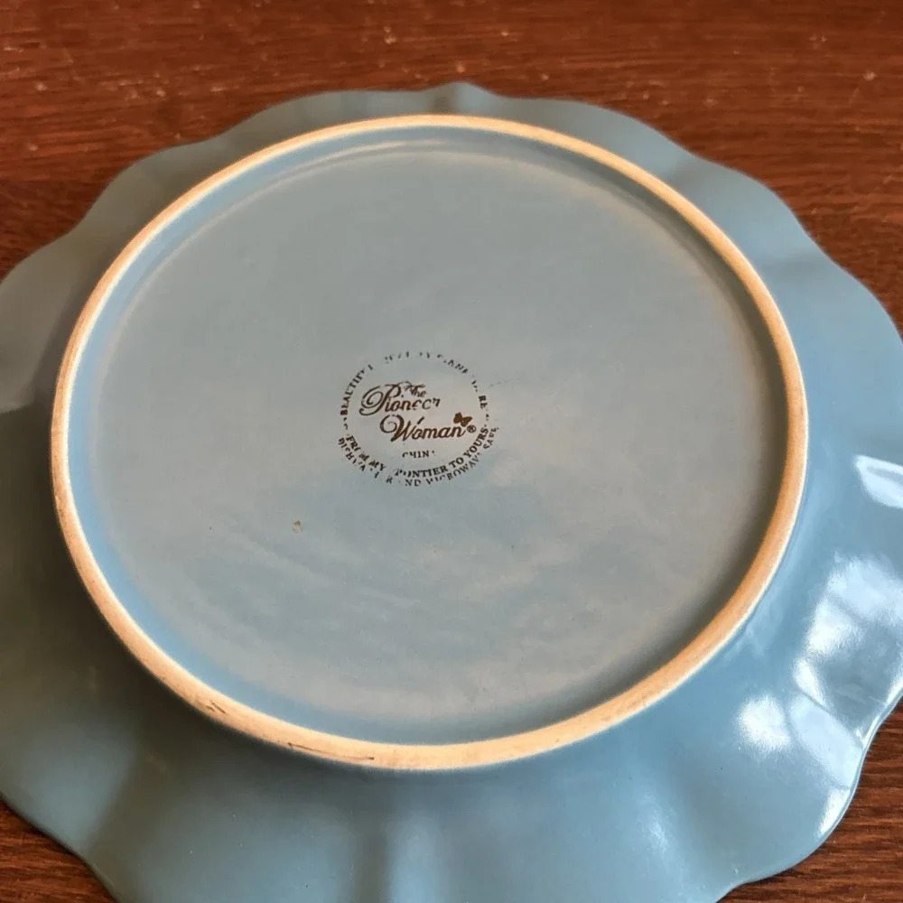 The Pioneer Woman‎ Stoneware Paige Denim Pattern Salad Plate 8